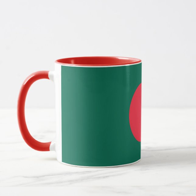 Caneca com Presente de Design da Bandeira do Bangl (Esquerda)