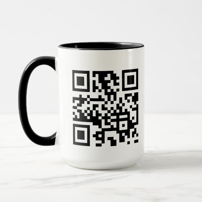 Caneca com QR Code Personalizado (Esquerda)