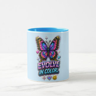 Caneca com Salpico de Cores Vibrantes