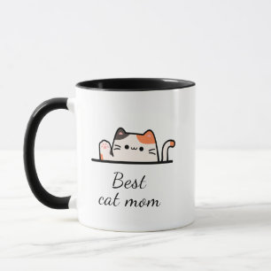 Caneca com script personalizado Melhor mãe de gato