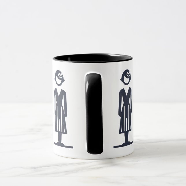 Caneca com senhora estilizada (Alça)