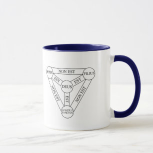 Caneca com símbolo à trindade