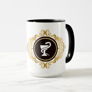 Caneca com Símbolo Médico da Farmácia Hygieia