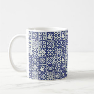 Caneca com teste padrão português dos azulejos -