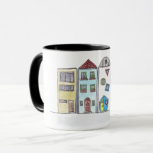 Caneca com townhouses