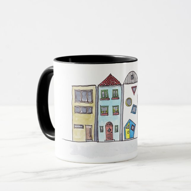 Caneca com townhouses (Frente Esquerda)