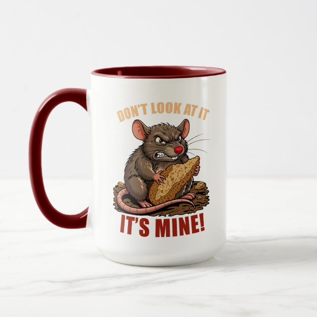 Caneca com um rato fofo (Esquerda)