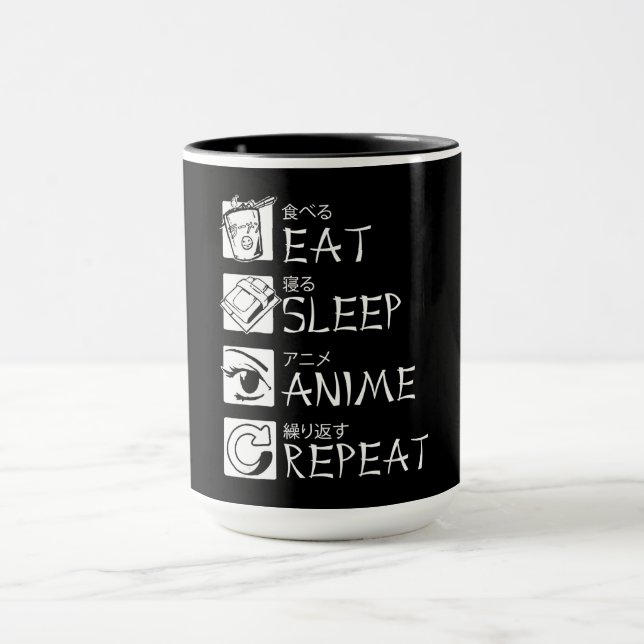 Caneca Coma anime adormecido Repetir presente Ideia Cospl (Centro)
