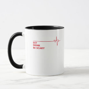 Caneca Coma Bebida Seja Legal E Assustadora