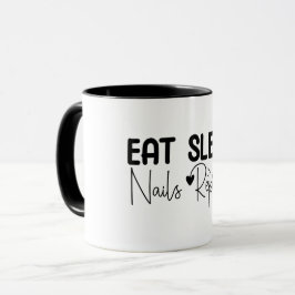 Caneca Coma Dormir Unhas Repita, Técnica de Unhas
