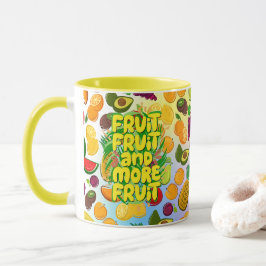 Caneca Coma mais fruta | ioga comida saudável e motivacio