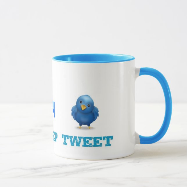 Caneca Coma o Tweet do sono (Direita)