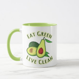 Caneca Coma Verde ao Vivo Limpo - Dia Mundial da Vegetaçã