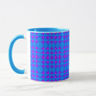 Caneca Combinação Colorida de Arte Digital 3D