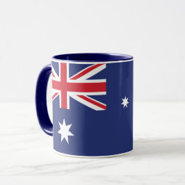 Caneca Combinação De Bandeira Da Austrália