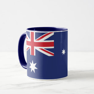 Caneca Combinação De Bandeira Da Austrália