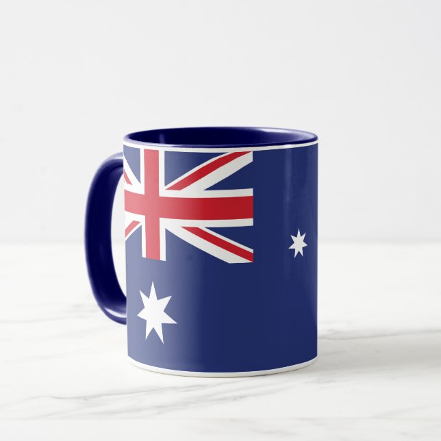 Caneca Combinação De Bandeira Da Austrália (Frente Esquerda)
