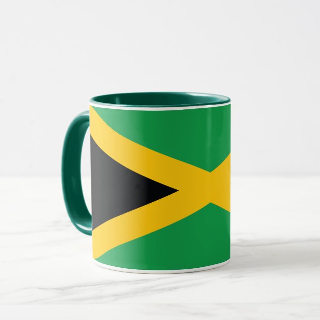 Caneca Combinação De Bandeira Da Jamaica (Frente Esquerda)