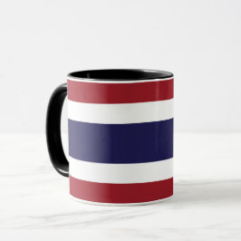 Caneca Combinação De Bandeira Da Tailândia
