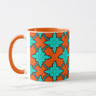 Caneca Combinação de Design digital colorida - Tamanho pe