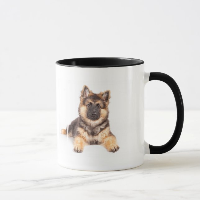 Caneca Combinação de German shepherd de Collie de Borda (Direita)