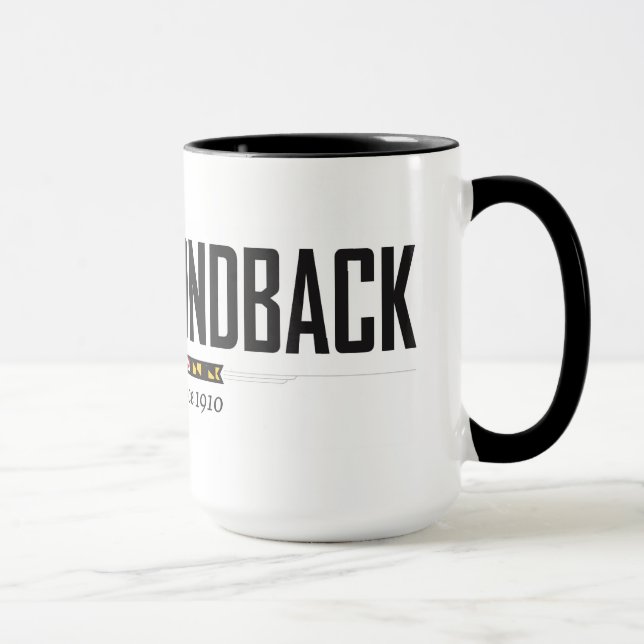 Caneca Combinação de preto 15 oz (Direita)