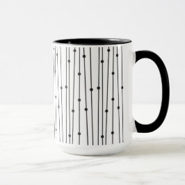 Caneca Combinação de preto e branco
