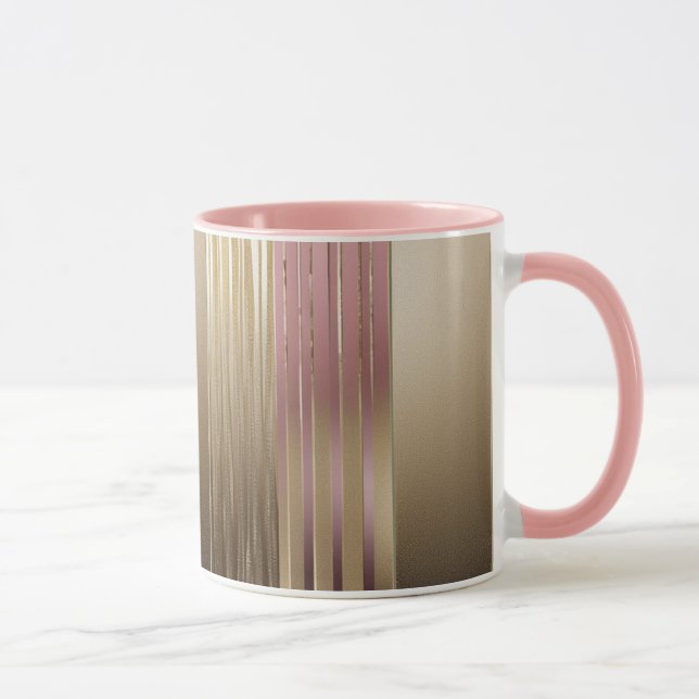 Caneca Combinação Luxe Dourada E Rosa (Direita)