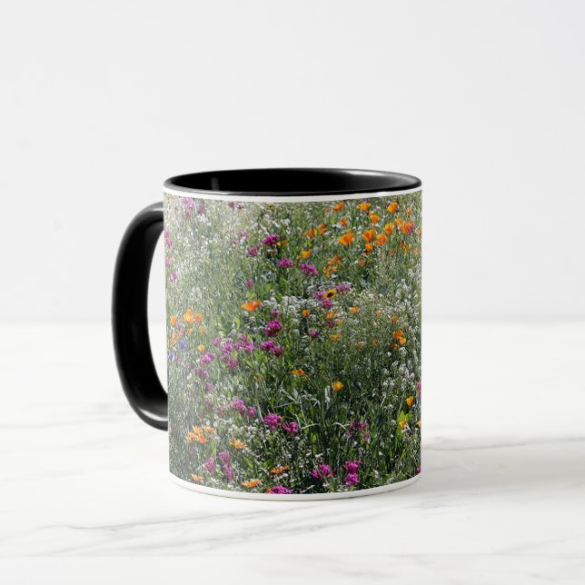 Caneca combinado 11oz do Wildflower de Montana (Frente Esquerda)