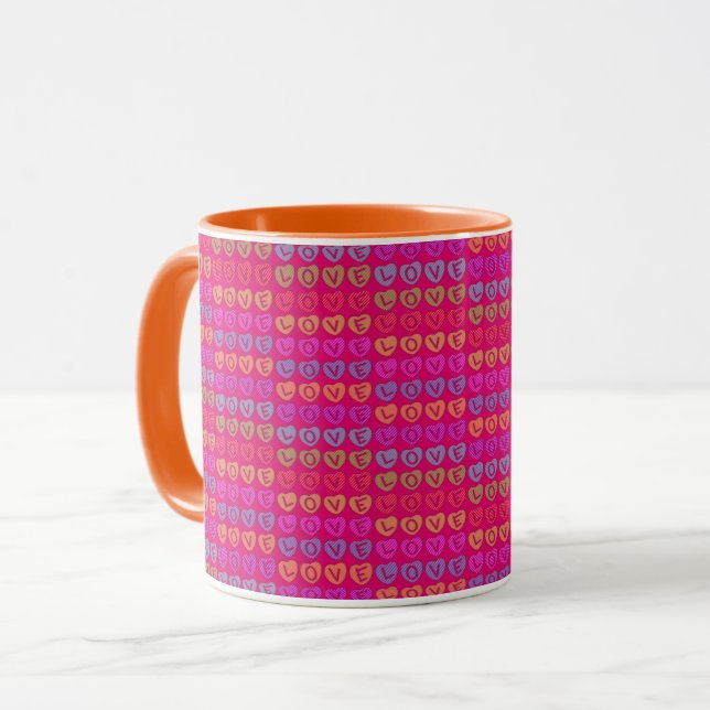 Caneca combinado do AMOR (Frente Esquerda)
