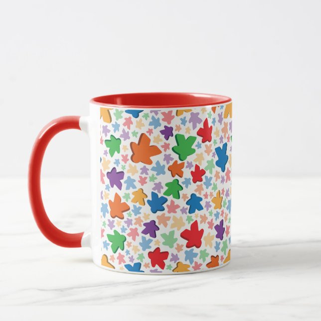 Caneca combinado do impressão de Meeple (Esquerda)