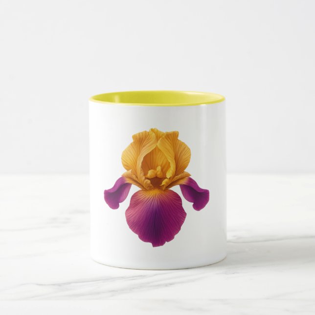 Caneca Combo Amarelo - Flor de Íris (Centro)