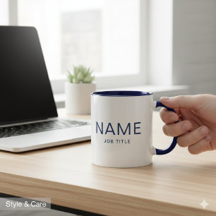 Caneca Combo Azul Marinho Personalizada com o Seu