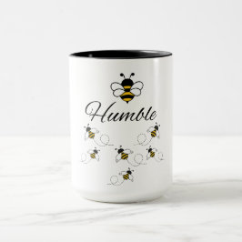CANECA COMBO BRANCO AMARELO PRETO ABELHA HUMILDE ABELHA