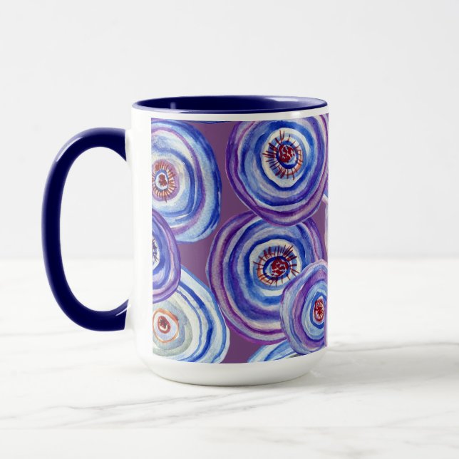 Caneca Combo Círculos Roxos (Esquerda)