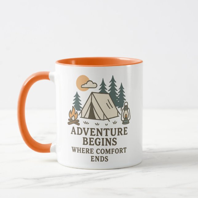 Caneca Combo Citação de Acampamento | O Conforto A (Esquerda)