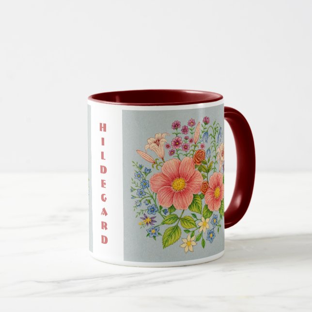 Caneca Combo de Buquê Floral (Frente Esquerda)