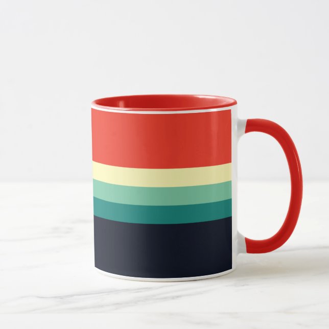 Caneca Combo de cinco cores - Azul Aqua Verde Amarelo (Direita)