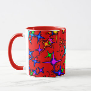 Caneca Combo de Design Digital Colorido – O S