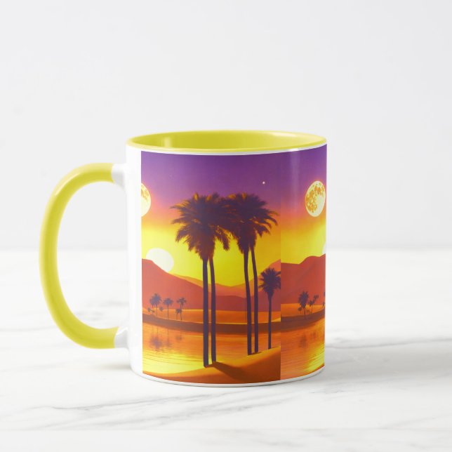 Caneca Combo de Design Digital Colorido – O S (Esquerda)