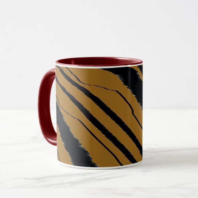 Caneca Combo de Impressão Maroon Preto (Frente Esquerda)