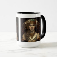 Caneca Combo de Mulher Art Nouveau, 15 oz