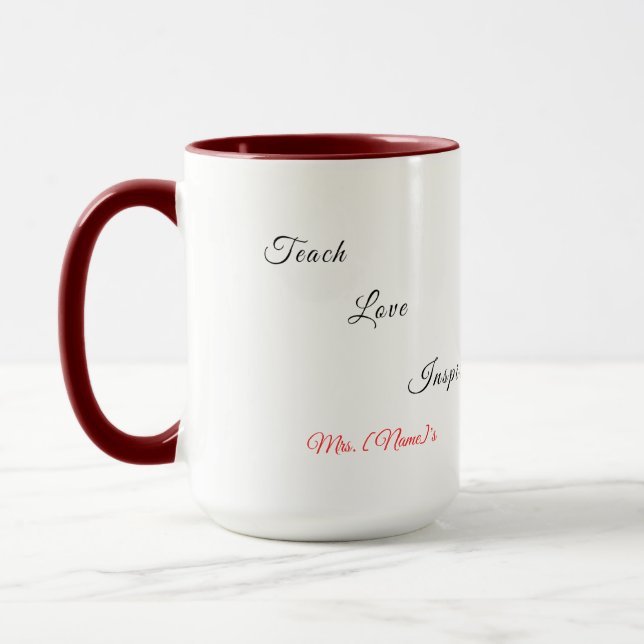 Caneca Combo de Professora de Pré-Escola Custom Lo (Esquerda)
