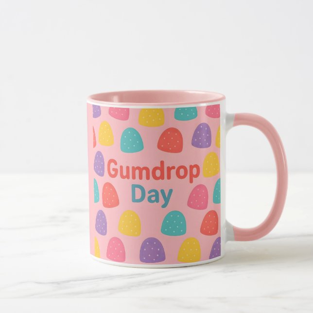 Caneca Combo Dia de Gota de Borracha Rosa (Direita)