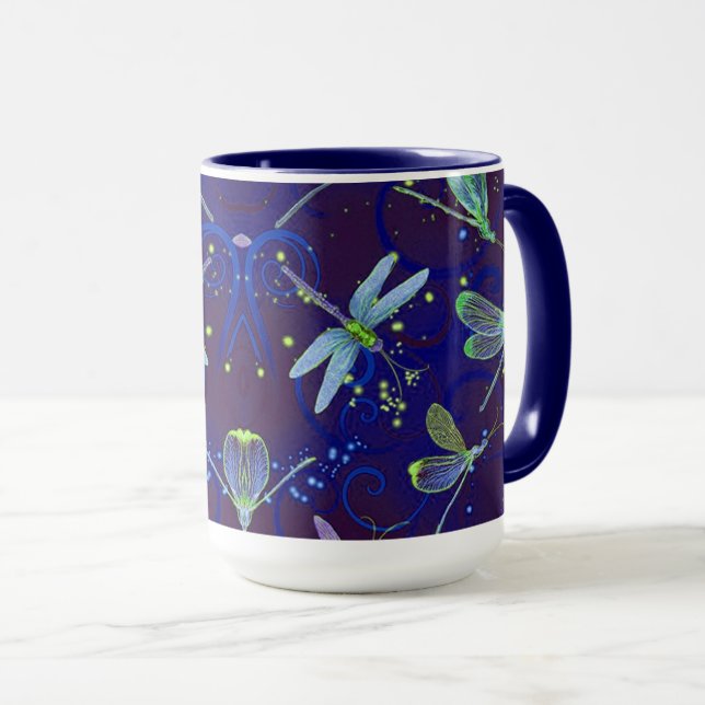 Caneca Combo Dragonfly Blues 15oz (Frente Esquerda)