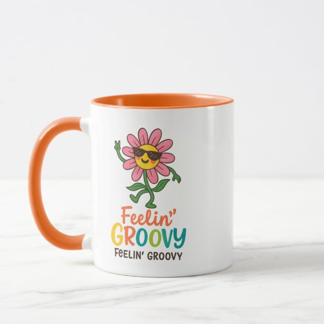 Caneca Combo Flor Retro Feelin’ Groovy (Esquerda)