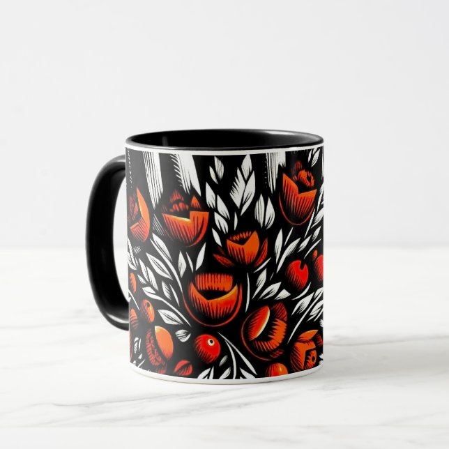 Caneca Combo Floral (Frente Esquerda)