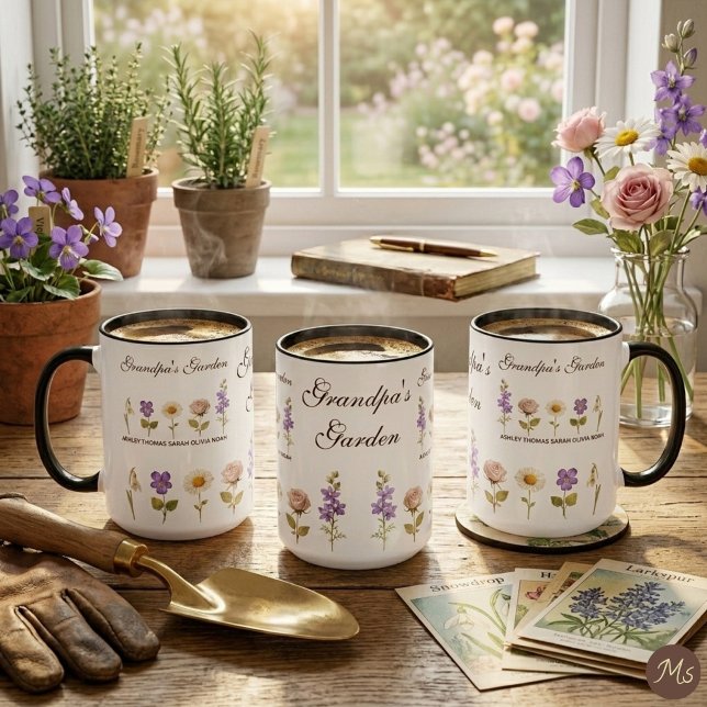 Caneca Combo Flores de Nascimento e Nomes do Jardi (Criador carregado)