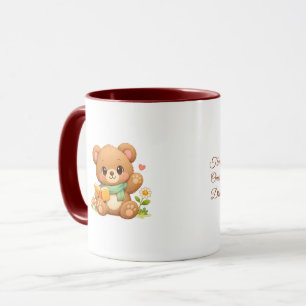 Caneca Combo Infantil   "Urso Leitor de Contos de 