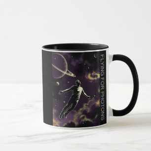 Caneca combo mão esquerda com título Voando Por Fó
